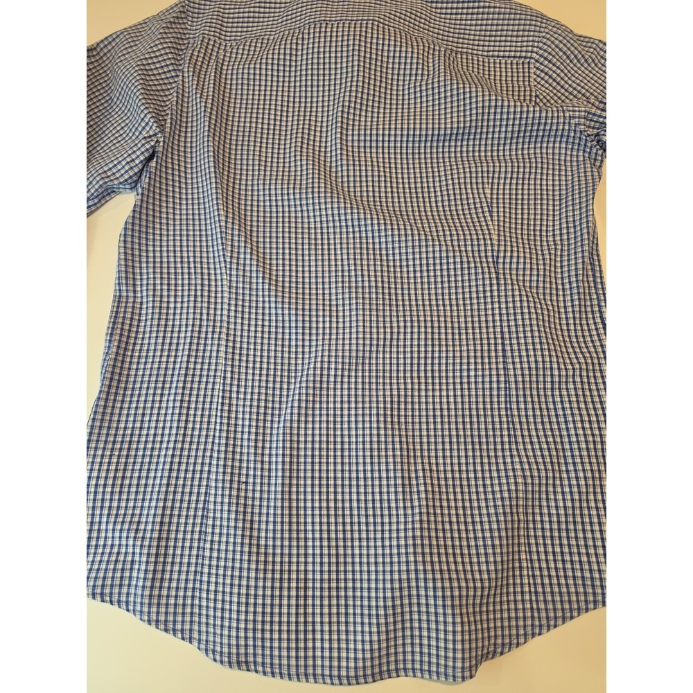 New York Rangers Antigua Mens Medium Long Sleeve Plaid Button Up With... - Picture 9 of 10
